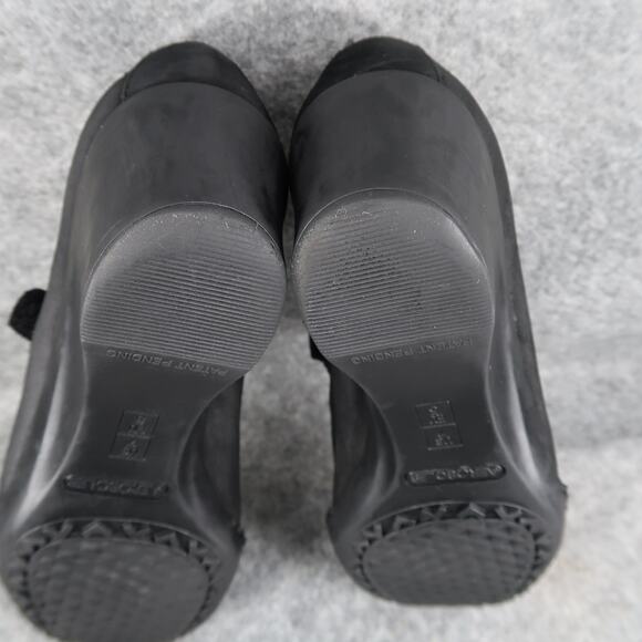 Aerosoles Shoes Womens 7 Mary Jane Wedge Fashion Comfort Black Leather Tornado - Picture 11 of 14